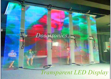 中国 大きく透明なガラスのLED表示SMD 3535の1R1G1B P12の透明な導かれたビデオ壁 サプライヤー